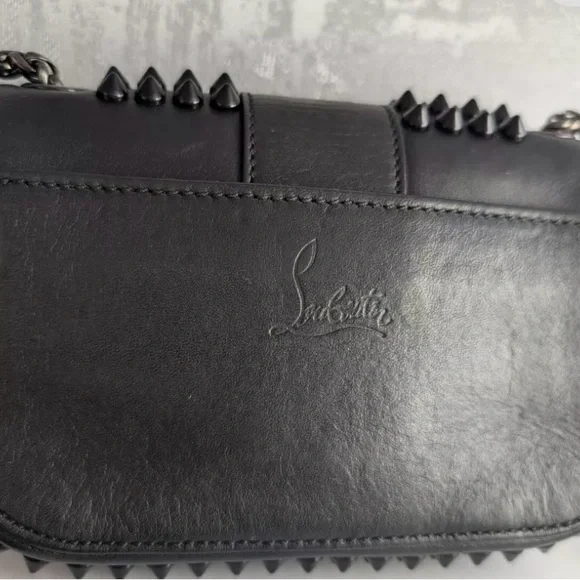 Christian Louboutin Sweet Charity Black Studded Crossbody Bag - Picture 5 of 16